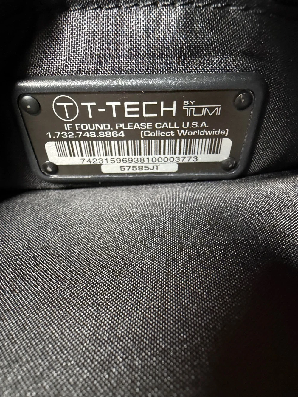 T-Tech Tumi T-Tech Gray Nylon Padded 15in Laptop Backpack 57585JT Y2K Vintage